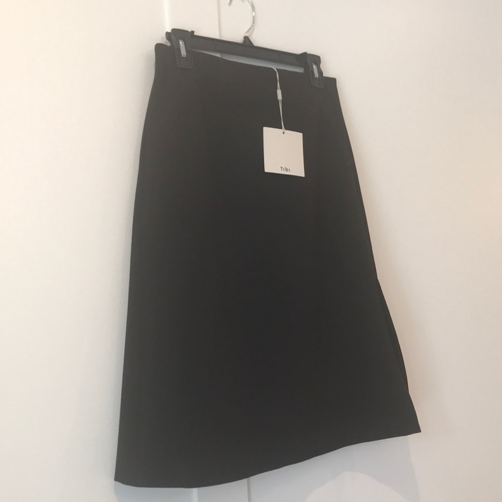 Brand New Black Tibi Midi Skirt